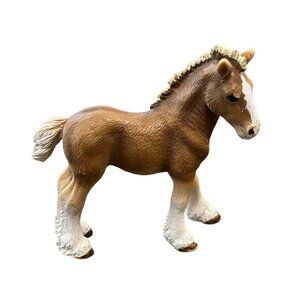 Schleich Clydesdale Foal Horse Animal Figure Retired 13671 Rare Collectible Toy